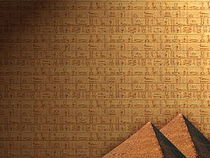 Ancient Egyptian Hieroglyphs on Stone Wall with Pyramid Texture Background HD wallpaper