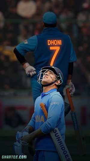 MS Dhoni Indian Cricket Team Wallpaper HD phone wallpaper