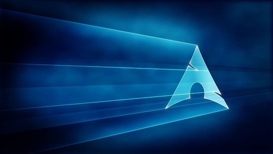 Abstract Blue Geometric Triangle with Neon Light Streaks and Futuristic Digital Design HD wallpaper