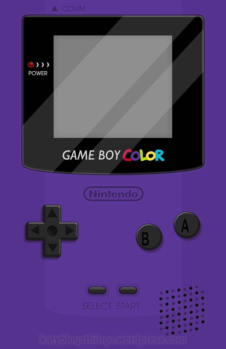 Purple Nintendo Game Boy Color Retro Handheld Console Wallpaper HD phone wallpaper