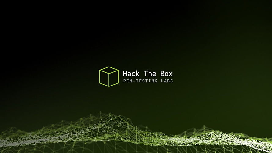 Hack The Box Pen-Testing Labs Logo on Dark Green Digital Network Background HD wallpaper