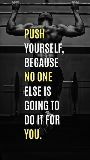 Motivational Gym Quote About Self Discipline And Hard Work HD phone wallpaper