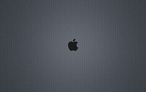Minimalist Apple Logo on Dark Gray Background for MacBook Pro HD wallpaper