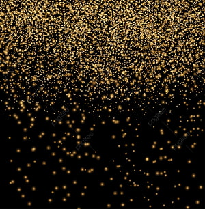 Golden Glitter Particles Scattered on Black Background HD phone wallpaper