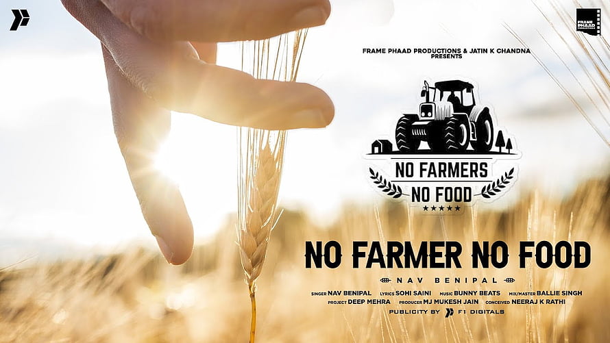 No Farmer No Food by Nav Benipal: Hand Holding Wheat in Golden Field HD wallpaper