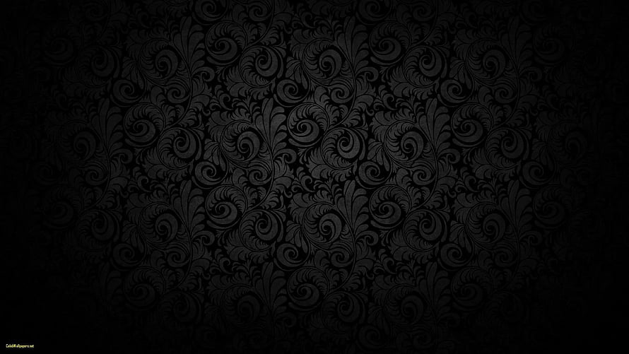Dark Gothic Floral Pattern Wallpaper With Elegant Swirling Vine Motifs And Subtle Texture HD wallpaper