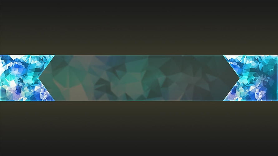 Abstract Blue Geometric Polygon Banner With Dark Background HD wallpaper