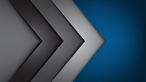 Sleek Geometric Arrow Design with Layered Grey and Blue Gradient Background HD wallpaper