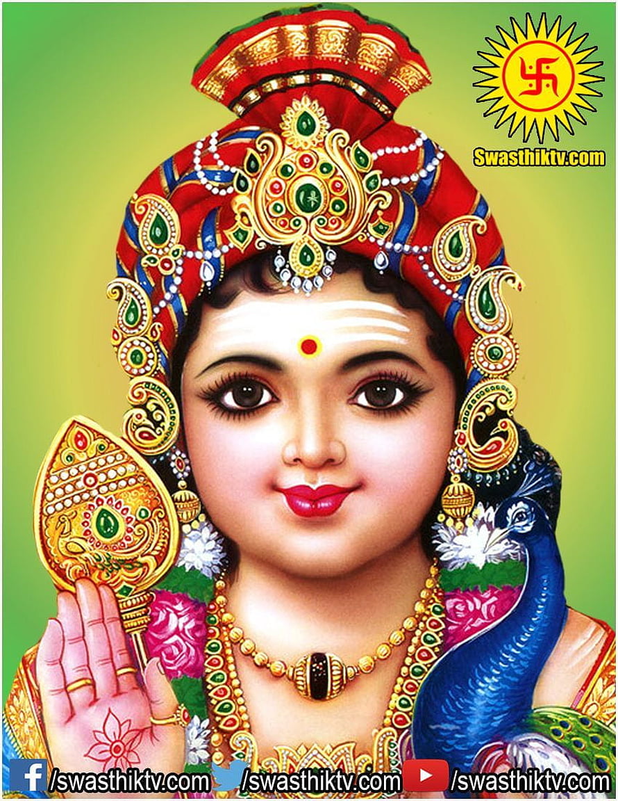 Lord Krishna Portrait With Peacock Feather Crown And Golden Flute HD phone wallpaper