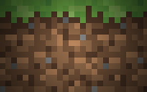 Minecraft Dirt Block Texture Pixel Art Wallpaper HD wallpaper