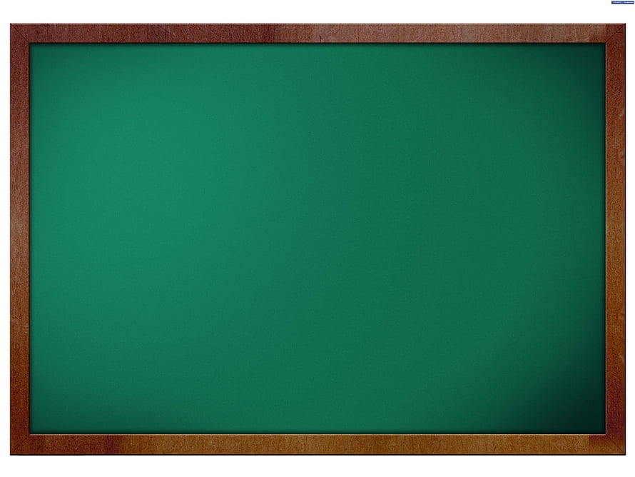 Empty Green Chalkboard With Wooden Frame On White Background HD wallpaper