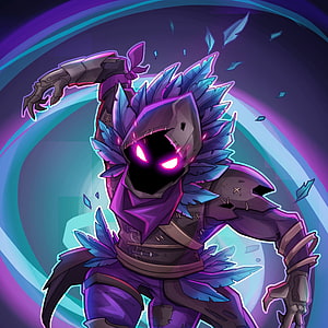 Raven Fortnite Battle Royale Dark Character Artwork HD phone wallpaper