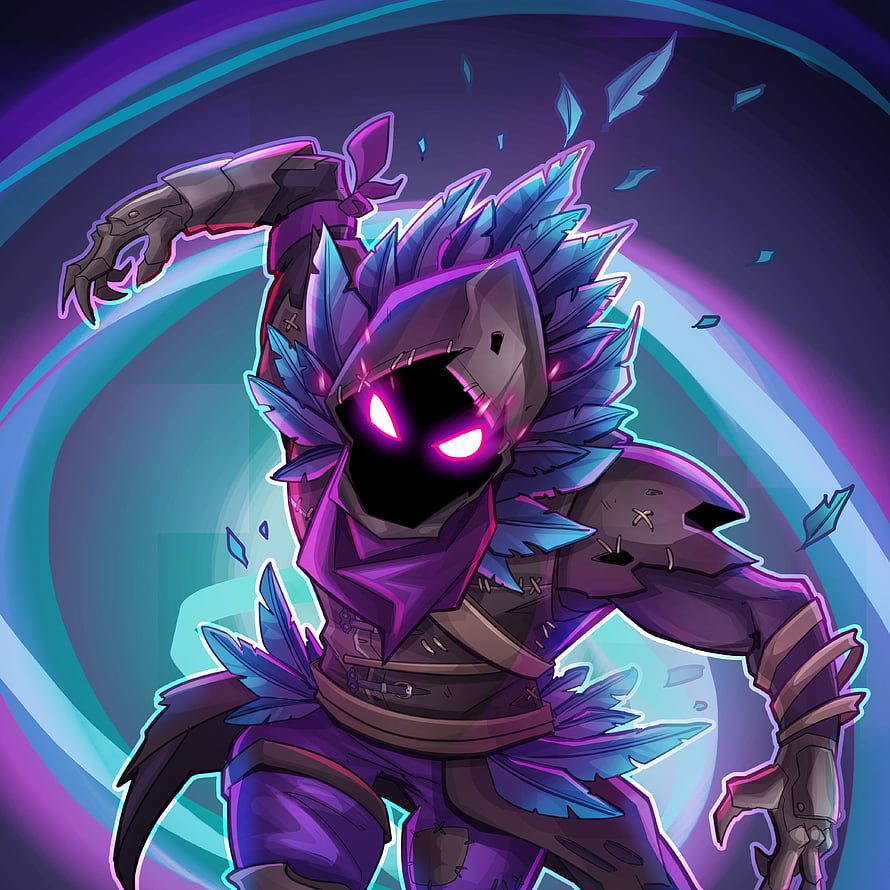 Raven Fortnite Battle Royale Dark Character Artwork HD phone wallpaper