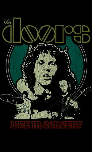 The Doors Live In Concert Psychedelic Rock Band Poster Artwork HD phone wallpaper