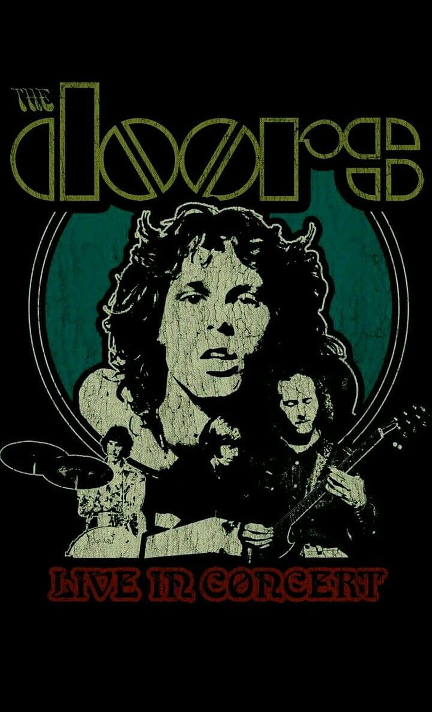 The Doors Live In Concert Psychedelic Rock Band Poster Artwork HD phone wallpaper