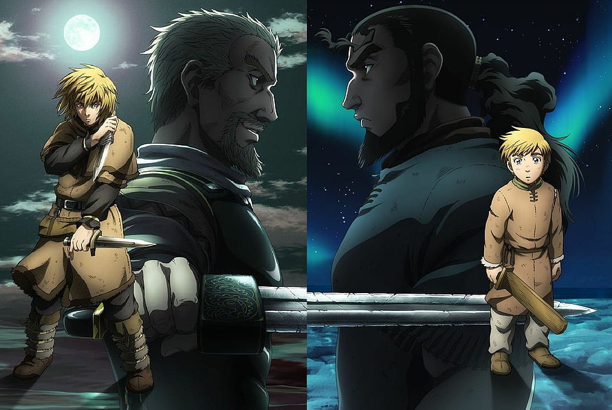Vinland Saga Askeladd and Thorfinn Anime Character Artwork HD wallpaper