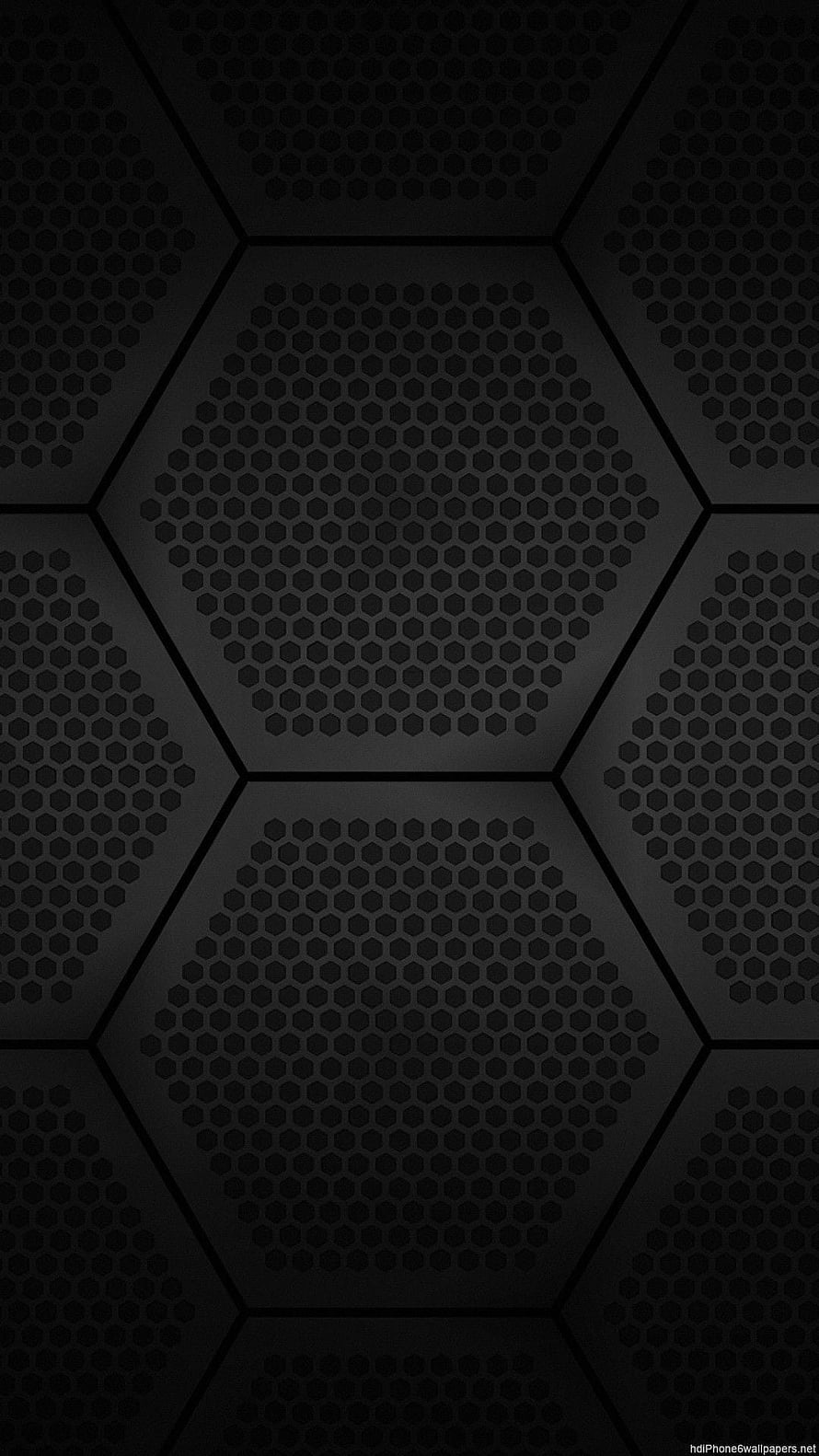 Dark Hexagonal Mesh Pattern with Subtle Gradient and Geometric Texture HD phone wallpaper