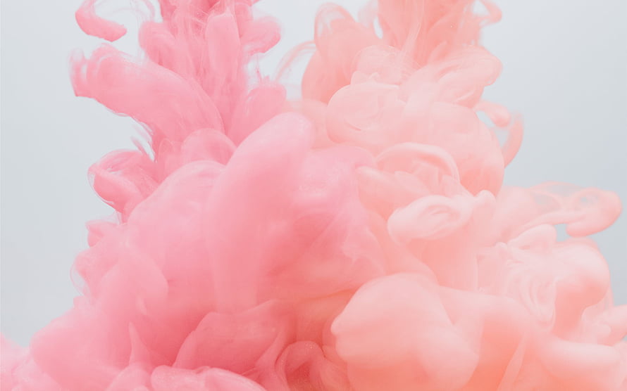 Abstract Pink Ink Cloud Swirling in Water HD wallpaper
