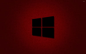 Windows 8 Black Logo on Dark Red Patterned Background HD wallpaper