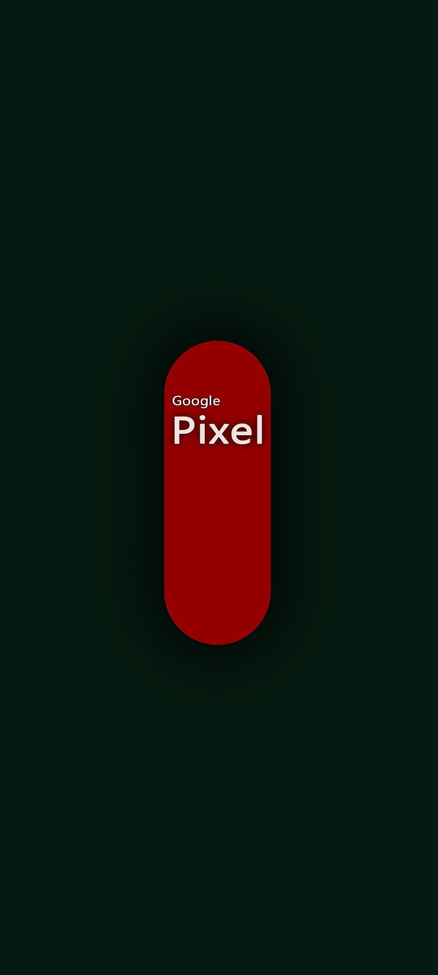 Minimalist Google Pixel Logo on Dark Green Background HD phone wallpaper