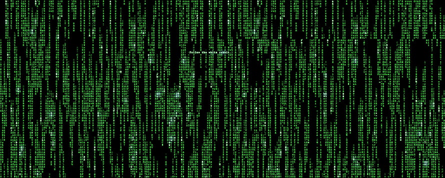 Digital Rain Matrix Code Green Binary Data Stream Abstract Technology Background HD wallpaper