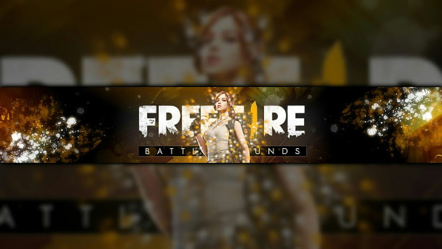Free Fire Battle Grounds Character Wallpaper with Golden Sparkles HD wallpaper
