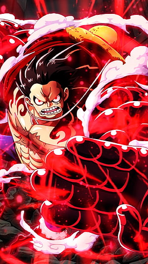 Monkey D. Luffy Gear 5 Sun God Nika Form Anime Wallpaper HD phone wallpaper