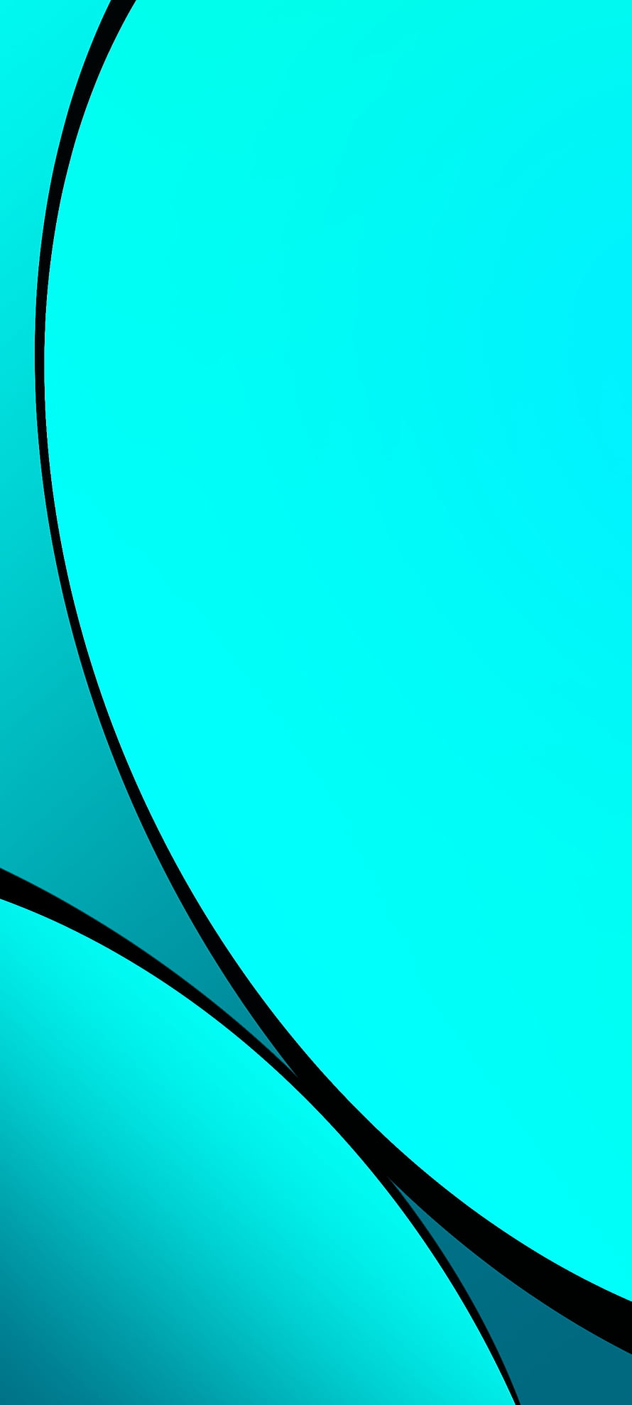 Abstract Cyan and Teal Curved Lines Wallpaper HD phone wallpaper