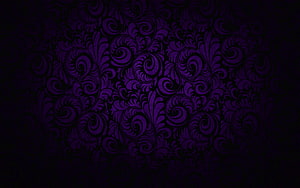 Dark Purple Gothic Damask Pattern with Ornate Floral Scrollwork and Vintage Texture HD wallpaper