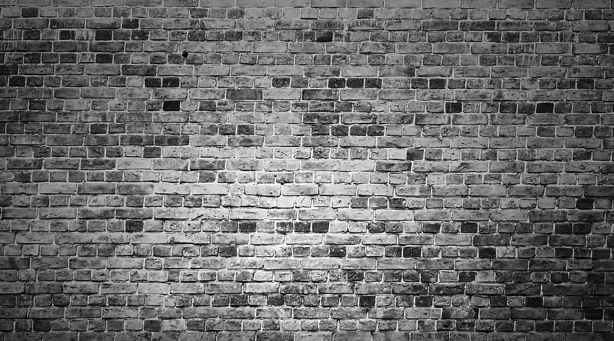 Vintage Black And White Brick Wall Texture Background HD wallpaper