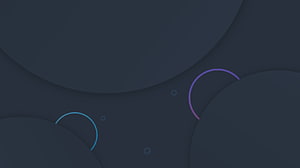 Minimalist Dark Geometric Wallpaper with Overlapping Circles and Subtle Color Accents HD wallpaper
