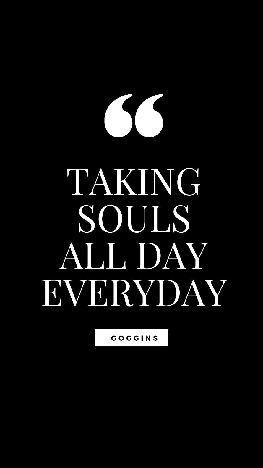 David Goggins Motivational Quote on Black Background HD phone wallpaper