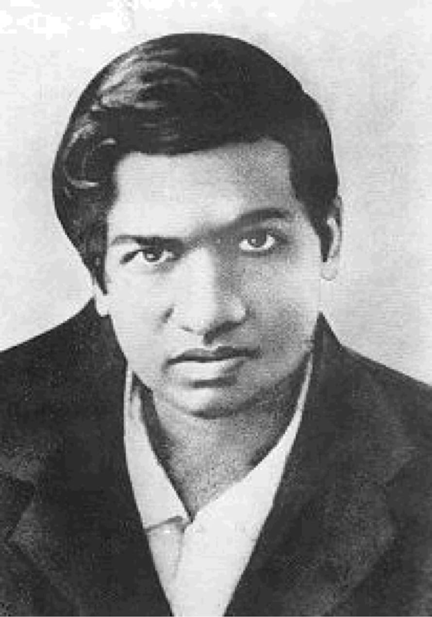 Vintage Black And White Portrait Of A Young Man In A Suit, Srinivasa Ramanujan HD phone wallpaper