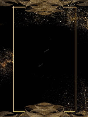 Elegant Black and Gold Glitter Frame Background With Shiny Sparkles HD phone wallpaper