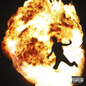Metro Boomin Not All Heroes Wear Capes Album Cover Silhouette Explosion HD phone wallpaper