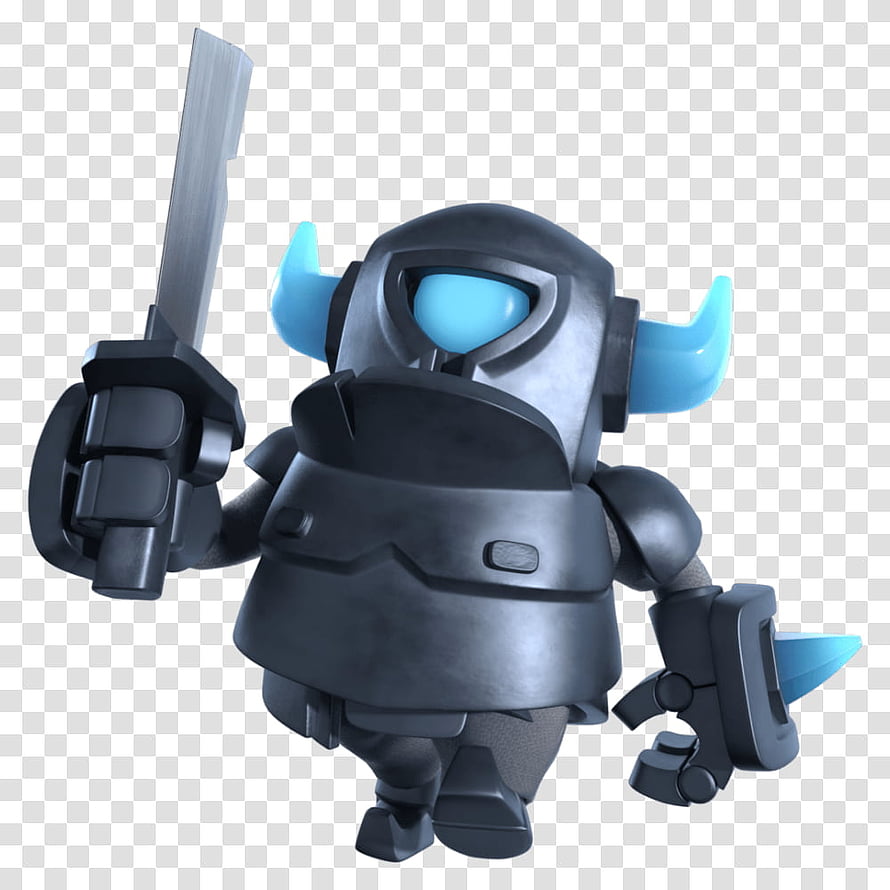 Mini Pekka 3D Render from Clash Royale Holding Sword and Shield HD phone wallpaper