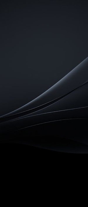 Minimalist Dark Abstract Curves and Flowing Lines on Black Background HD phone wallpaper