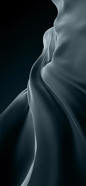 Elegant Flowing Silk Fabric in Dark Blue Tones with Soft Dramatic Lighting HD phone wallpaper