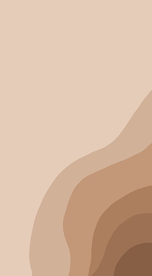 Minimalist Beige and Brown Abstract Curved Shapes for Phone Wallpaper HD phone wallpaper