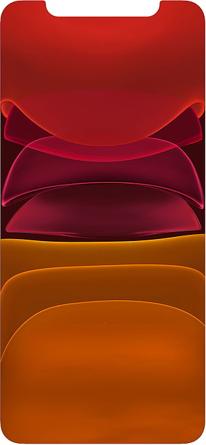 Abstract 3D Layered Shapes in Red and Orange Gradient for iPhone Wallpaper HD phone wallpaper