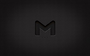 Dark Carbon Fiber Texture With Letter M Initial Monogram Desktop Background HD wallpaper