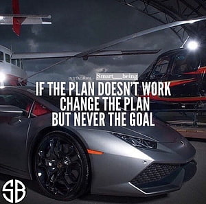 Lamborghini Huracan in Hangar with Helicopter and Motivational Quote HD wallpaper