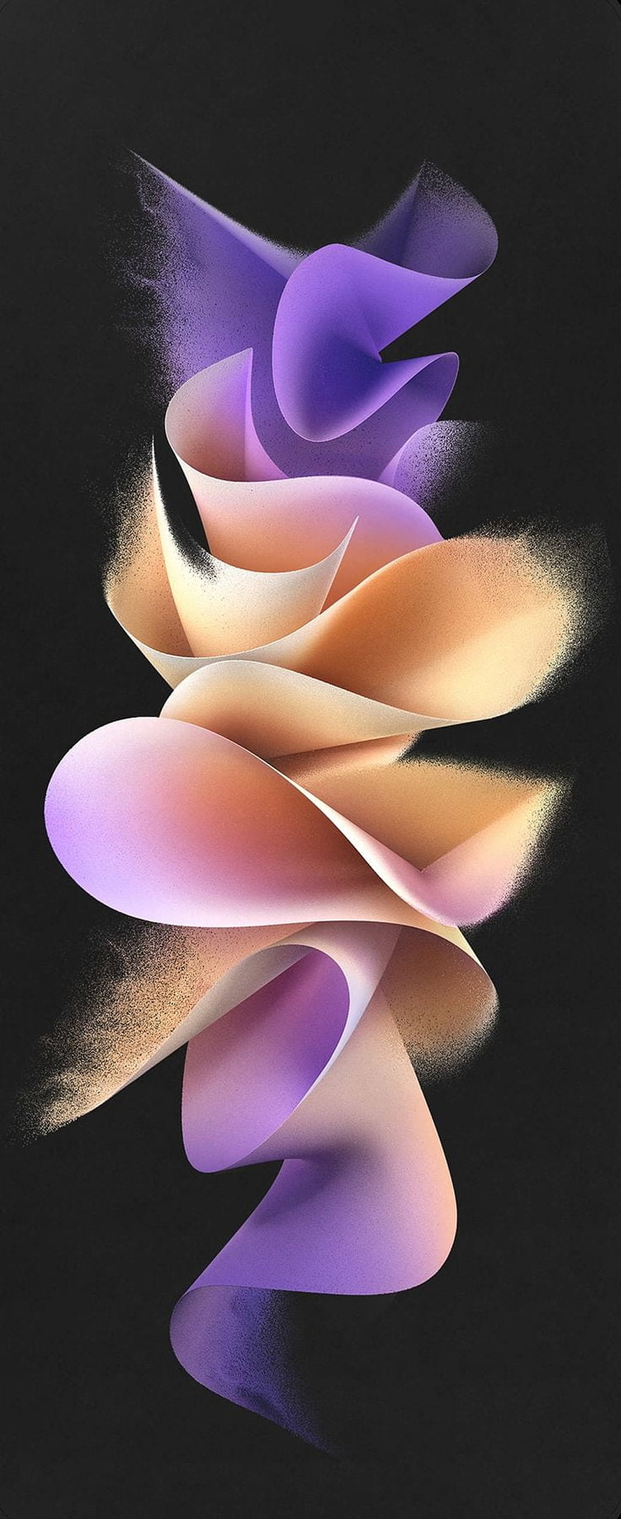 Samsung Galaxy Z Flip 3 5G Abstract Gradient Ribbon Wallpaper HD phone wallpaper