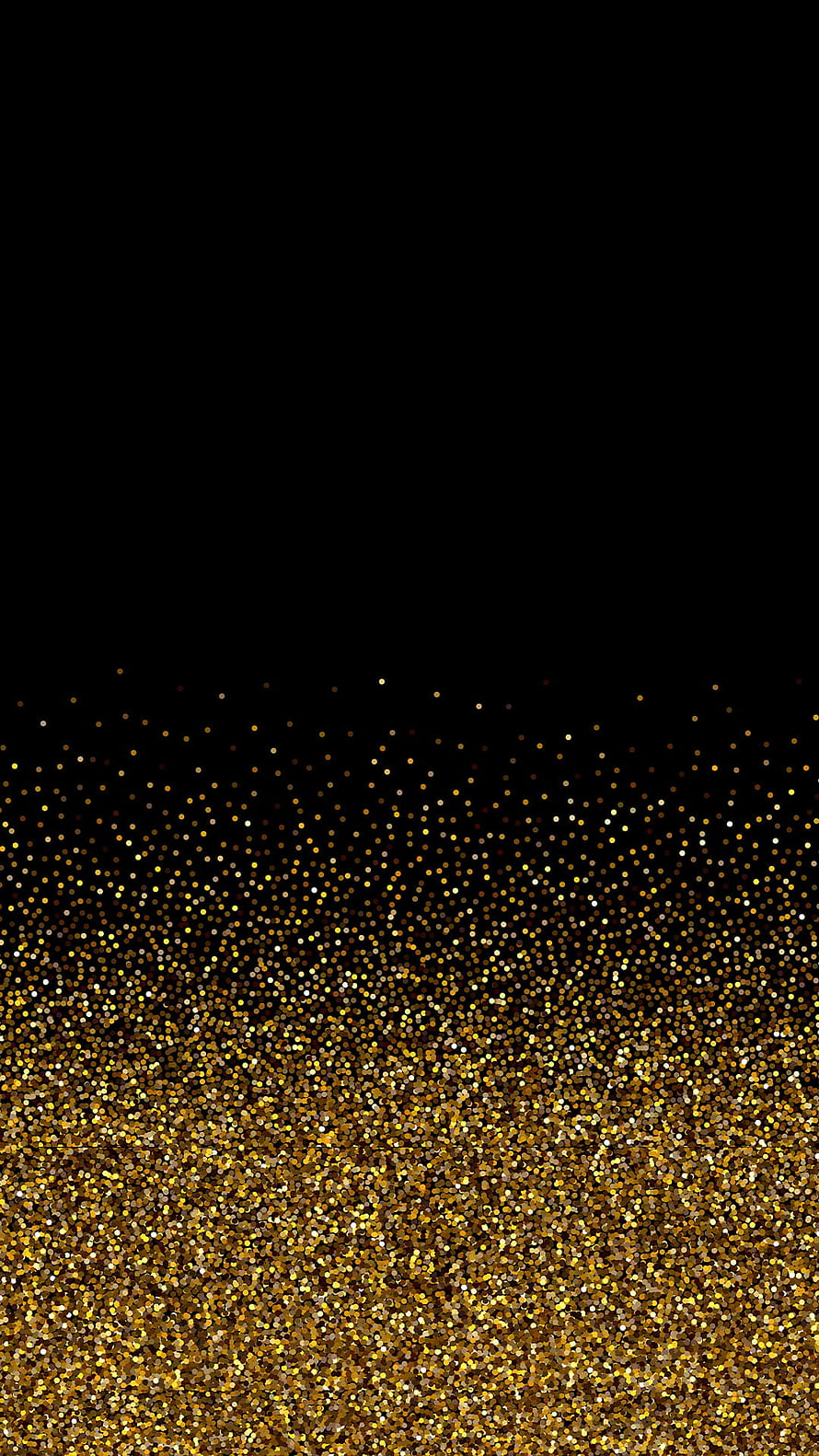 Luxurious Gold Glitter Gradient on Black Background HD phone wallpaper