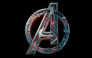 Avengers Assemble 2015 Metallic Logo Wallpaper HD wallpaper