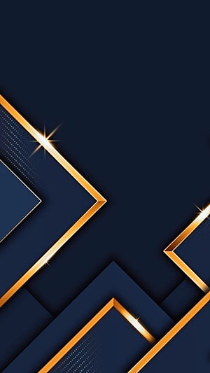 Elegant Dark Blue and Gold Geometric Abstract Wallpaper with Sparkling Accents HD phone wallpaper