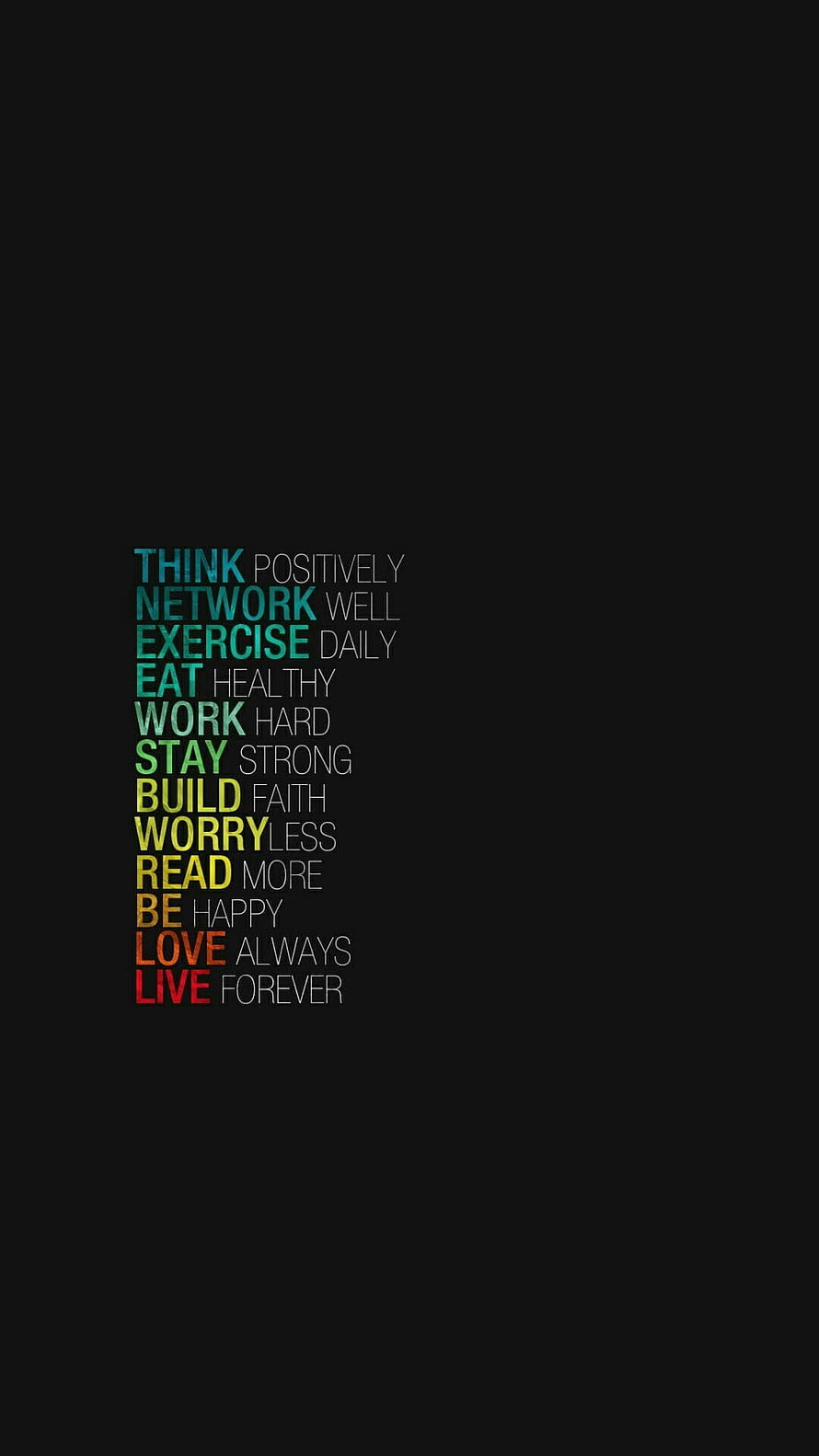 Minimalist Motivational Quote Typography on Black Background HD phone wallpaper