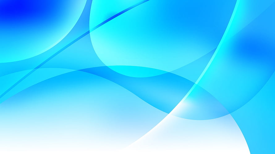 Abstract Blue and White Flowing Waves Minimalist Gradient Background HD wallpaper