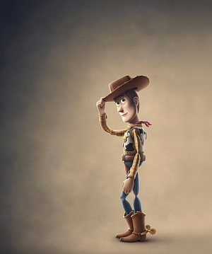 Woody from Toy Story 4 in a Classic Cowboy Pose with Hat Tilt HD phone wallpaper