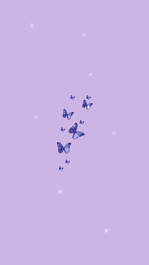 Purple Butterfly Aesthetic Wallpaper With Sparkles HD phone wallpaper